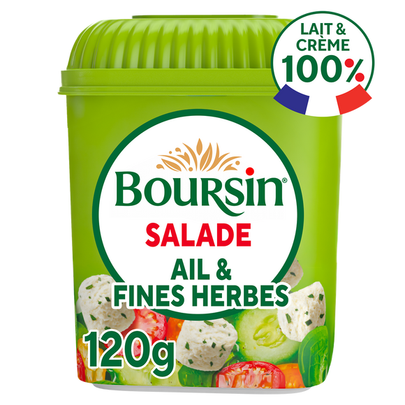 Dés de Fromage Salade et apéritif Ail et fines herbes BOURSIN - 120g