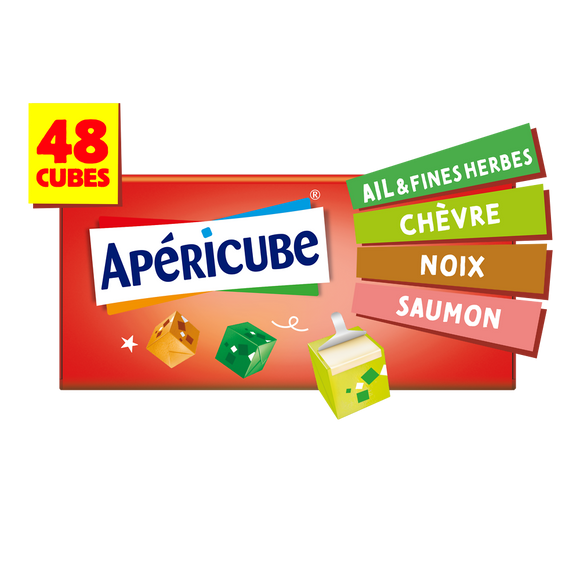 Fromage apéritif Tonic APERICUBE - 48 cubes 250g