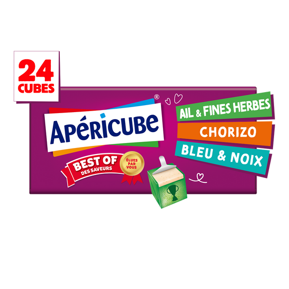 Fromage apéritif Best of des saveurs APERICUBE - 24 cubes 125g