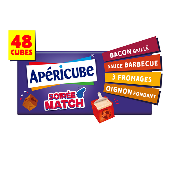 Fromage apéritif APERICUBE Soirée Match - 48 cubes - 250g