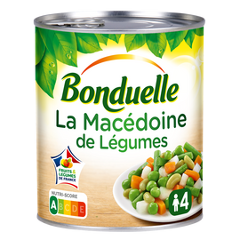 Macédoine de légumes Sans conservateur BONDUELLE - Boîte de 530g net égoutté