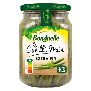 Haricots verts extra-fins BONDUELLE - Bocal de 280g net égoutté