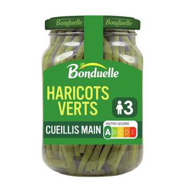Haricots verts extra-fins BONDUELLE - Bocal de 280g net égoutté