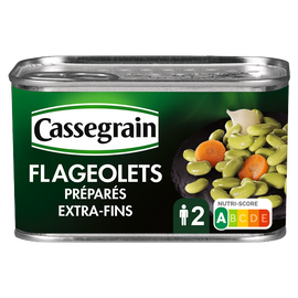 Flageolets verts extra fin CASSEGRAIN - Boîte 265g