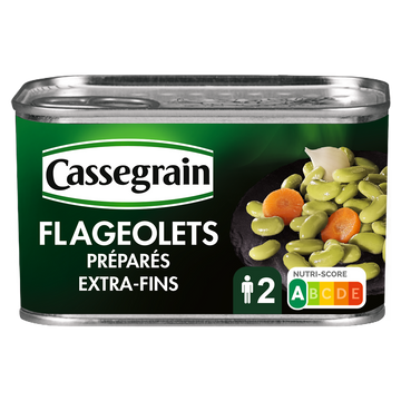 Flageolets verts extra fin CASSEGRAIN - Boîte 265g