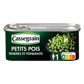 Petits pois CASSEGRAIN - Boîte 140g