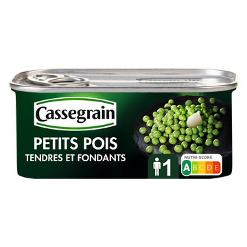 Petits pois CASSEGRAIN - Boîte 140g