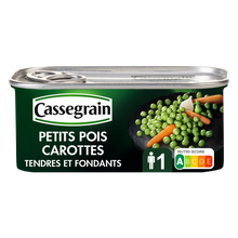 Petits pois et carottes CASSEGRAIN - Boîte 130g
