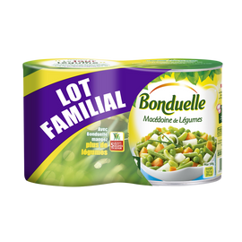 Macédoine de légumes BONDUELLE, 2 boites de 530g