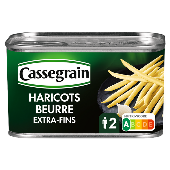 Haricots beurre CASSEGRAIN - Boîte 220g