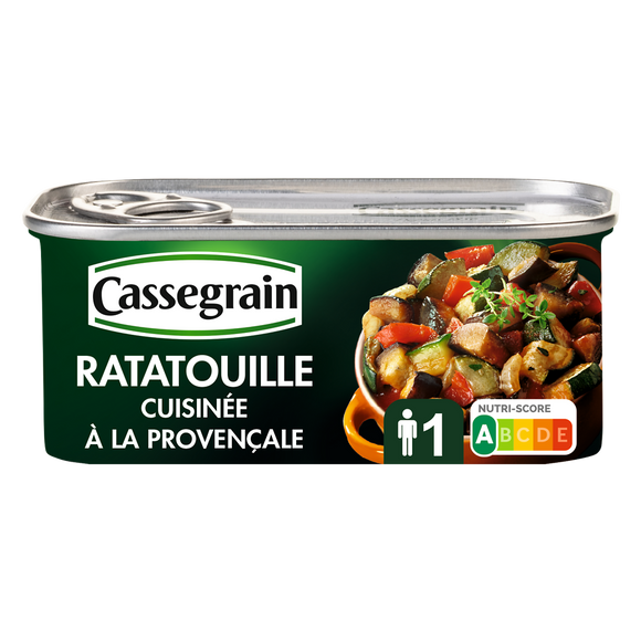 Ratatouille cuisinée CASSEGRAIN - Boîte 185g
