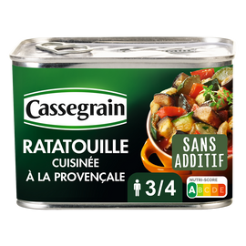 Ratatouille cuisinée à la Provençale CASSEGRAIN - Boîte 660g