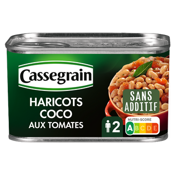 Haricots coco cuisinés aux tomates - Boîte 435g