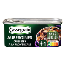 Aubergines cuisinées à la provençale CASSEGRAIN - Boîte 185g