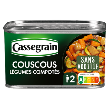 Légumes compotés pour couscous CASSEGRAIN - Boîte de 375g