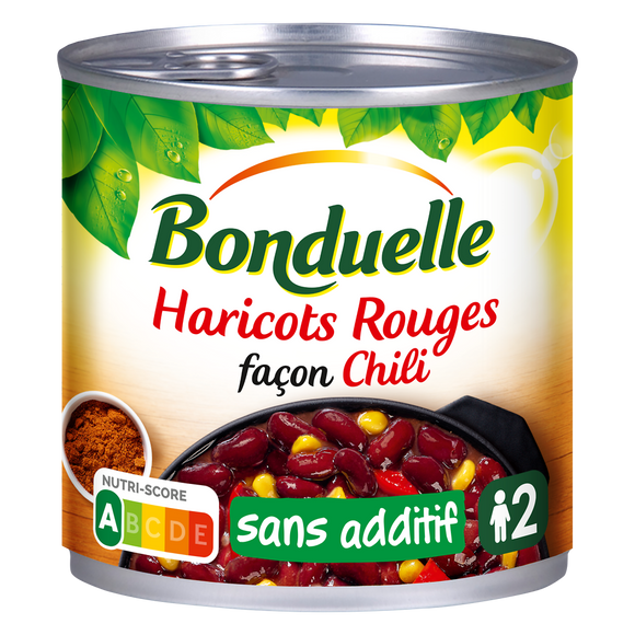 Haricots rouges Façon Chili BONDUELLE - Boîte 400g