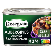 Aubergines cuisinées à la provençale CASSEGRAIN - Boîte 660g