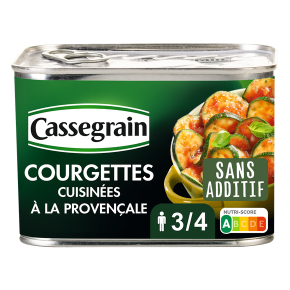 Courgettes à la Provençale CASSEGRAIN - Boîte 660g