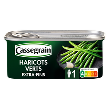 Haricots verts extra fins CASSEGRAIN - Boîte 110g net égoutté