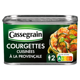 Courgettes cuisinées à la provençale CASSEGRAIN - Boîte 375g