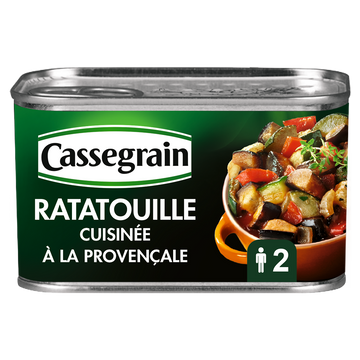 Ratatouille cuisinée à la provençale CASSEGRAIN - Boîte 380g