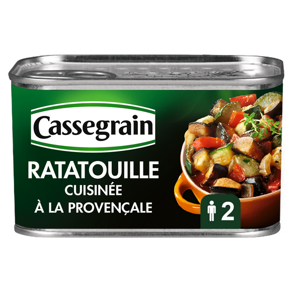 Ratatouille cuisinée à la provençale CASSEGRAIN - Boîte 380g