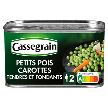 Petits pois carottes CASSEGRAIN - Boîte 265g