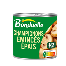 Champignons émincés épais BONDUELLE - Boîte 230g