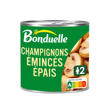 Champignons émincés épais BONDUELLE - Boîte 230g