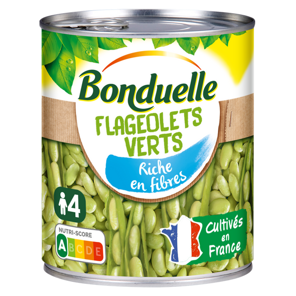 Flageolets verts extra fins BONDUELLE - Boîte 530g