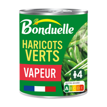 Haricots verts Cuisson vapeur BONDUELLE - Boîte de 440g net égoutté