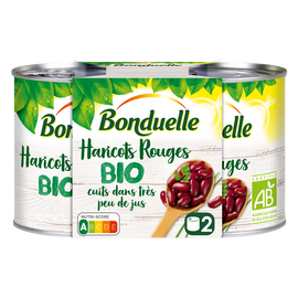 Haricots rouges bio BONDUELLE - 2 boîtes de 125g