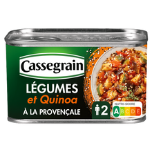 Légumes et quinoa à la Provençale CASSEGRAIN boite 1/2 375g