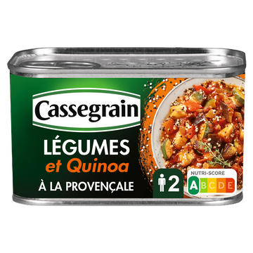 Légumes et quinoa à la Provençale CASSEGRAIN boite 1/2 375g