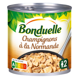 Champignons cuisinés normande doypack BONDUELLE - boîte 1/2 400g