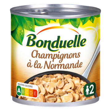 Champignons cuisinés normande doypack BONDUELLE - boîte 1/2 400g