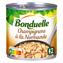 Champignons cuisinés normande doypack BONDUELLE - boîte 1/2 400g