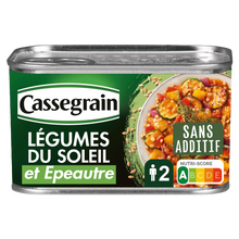 Légumes du soleil & Epeautre CASSEGRAIN - Boîte 375g