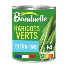 Haricots verts extra-fins BONDUELLE boîte 4/4 440g