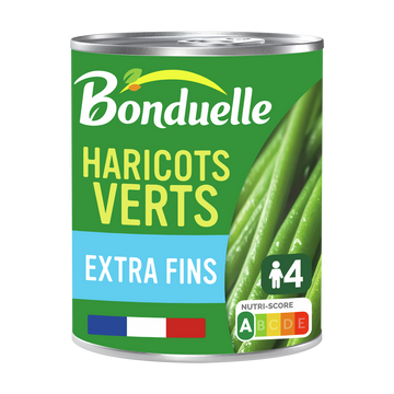 Haricots verts extra-fins BONDUELLE boîte 4/4 440g
