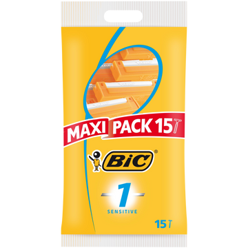 Rasoirs masculin jetables 1 lame Sensitive BIC, x15