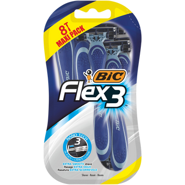 Rasoir jetable flex3 comfort BIC blister x8