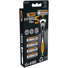 Rasoir hybrid 5 Flex + 4 Recharges BIC