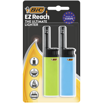 Briquets compacts multi-usages couleurs assorties BIC blister x2