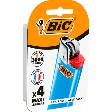 Maxi briquets BIC à pierre , couleurs assorties X4