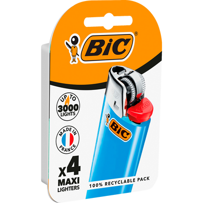 Maxi briquets BIC à pierre , couleurs assorties X4