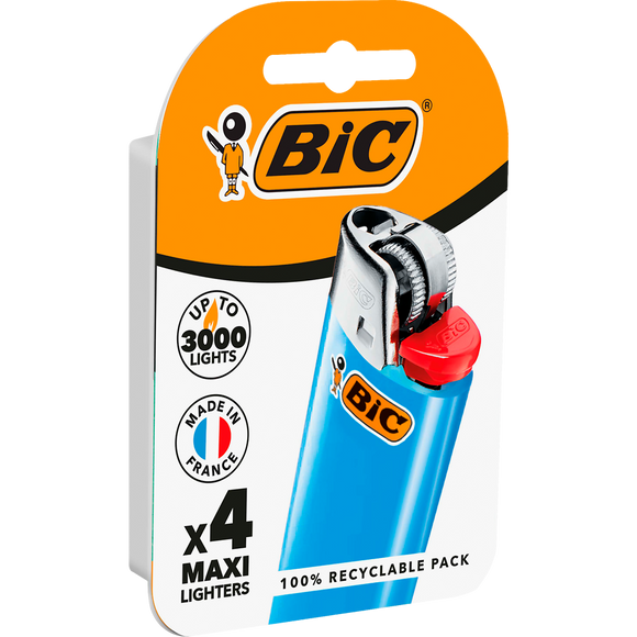 Maxi briquets BIC à pierre , couleurs assorties X4