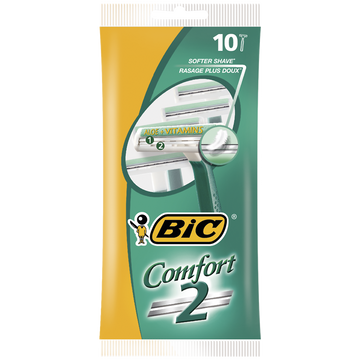 Rasoirs pour homme jetables Comfort 2 BIC, x10