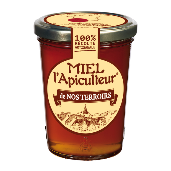 Miel liquide fleurs de nos terroirs L'APICULTEUR, pot verre de 250g