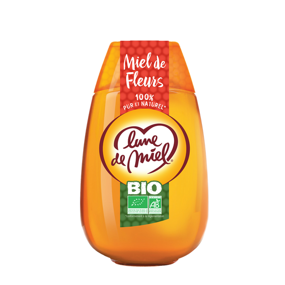 Miel de fleurs bio LUNE DE MIEL, 500g